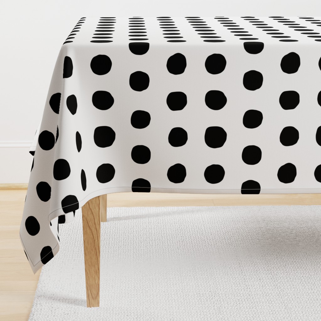 Jumbo Dots in black dots on white