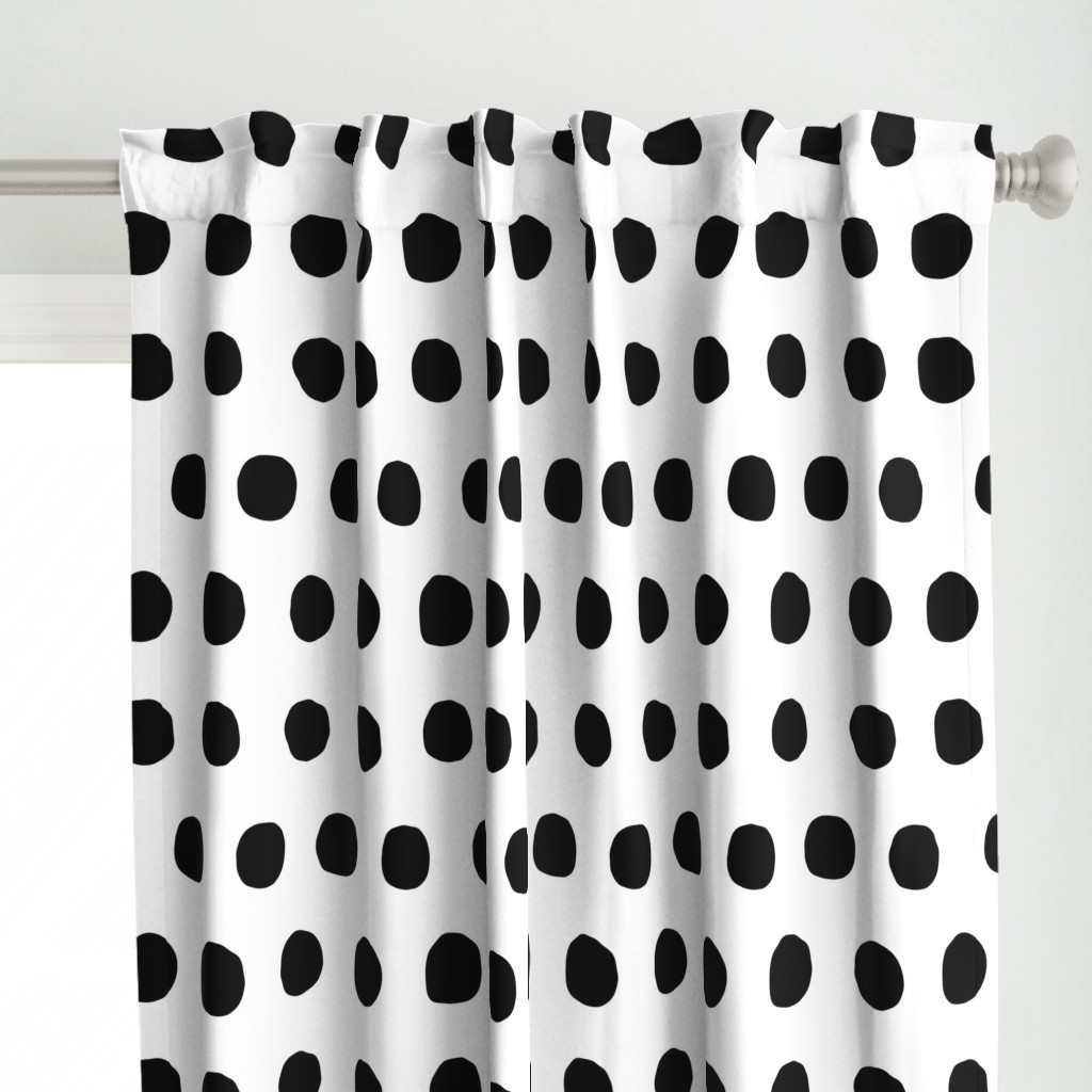 Jumbo Dots in black dots on white