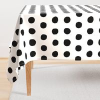 Jumbo Dots in black dots on white