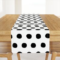 Jumbo Dots in black dots on white