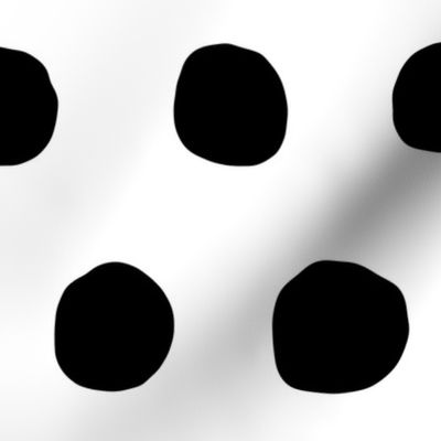 Jumbo Dots in black dots on white