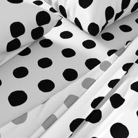 Jumbo Dots in black dots on white