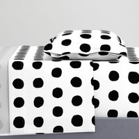 Jumbo Dots in black dots on white