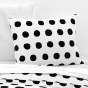 Jumbo Dots in black dots on white