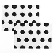 Jumbo Dots in black dots on white