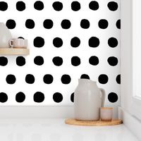 Jumbo Dots in black dots on white