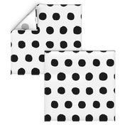 Jumbo Dots in black dots on white