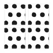 Jumbo Dots in black dots on white