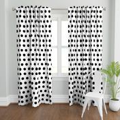 Jumbo Dots in black dots on white