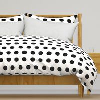 Jumbo Dots in black dots on white