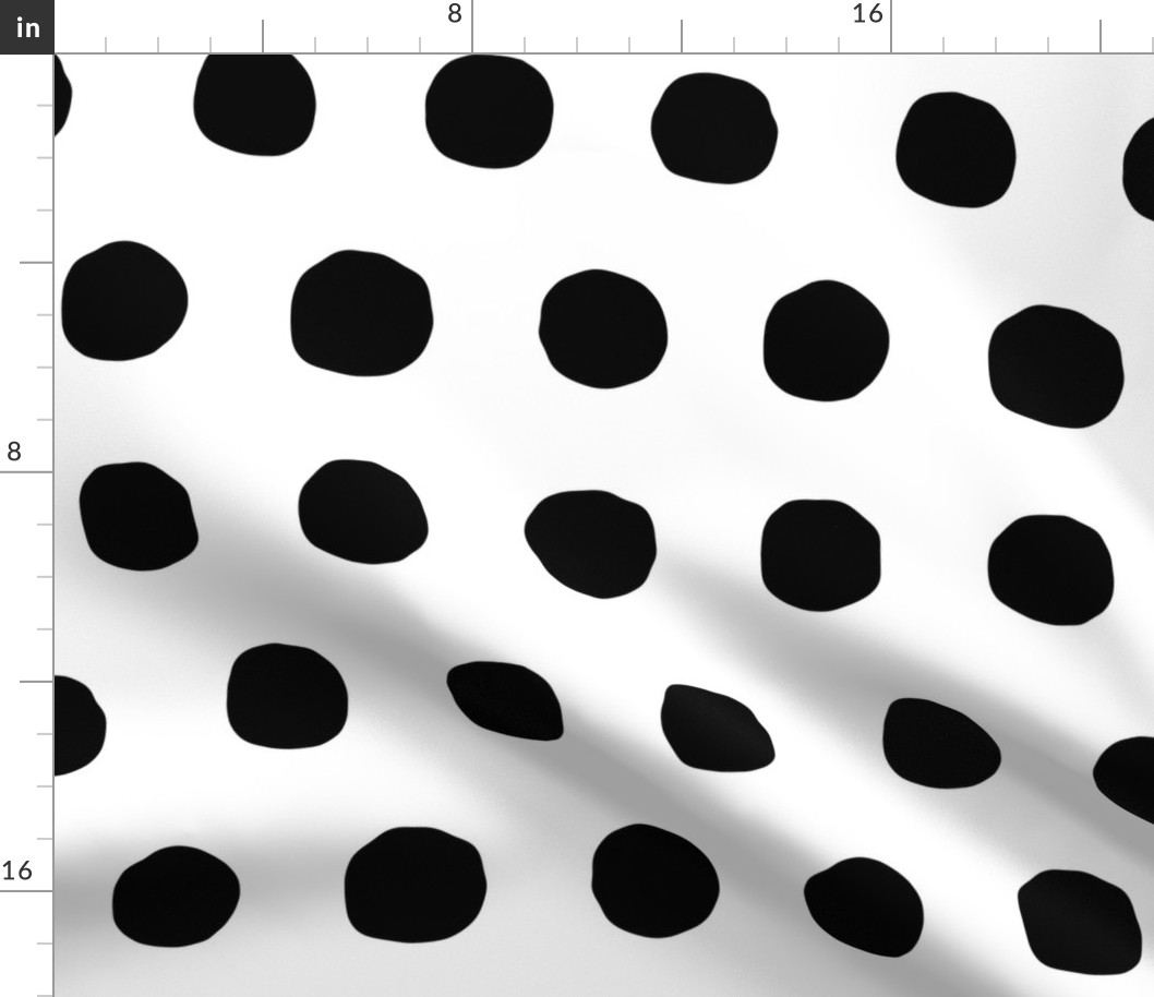 Jumbo Dots in black dots on white