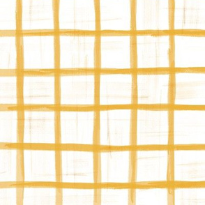 Watercolor Golden Gingham 12"