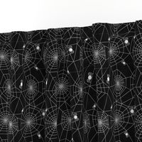 Halloween spider webs black