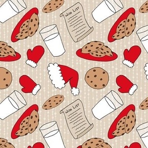 Santas Cookies & Milk Wish List