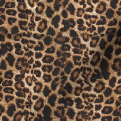 Cheetah leopard brown/tan velvety look!