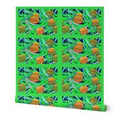 Pineapple Aloha tea towel