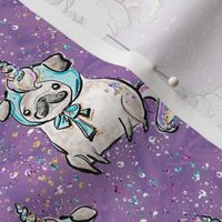 Pug Unicorn glitz 3" glitter sparkles