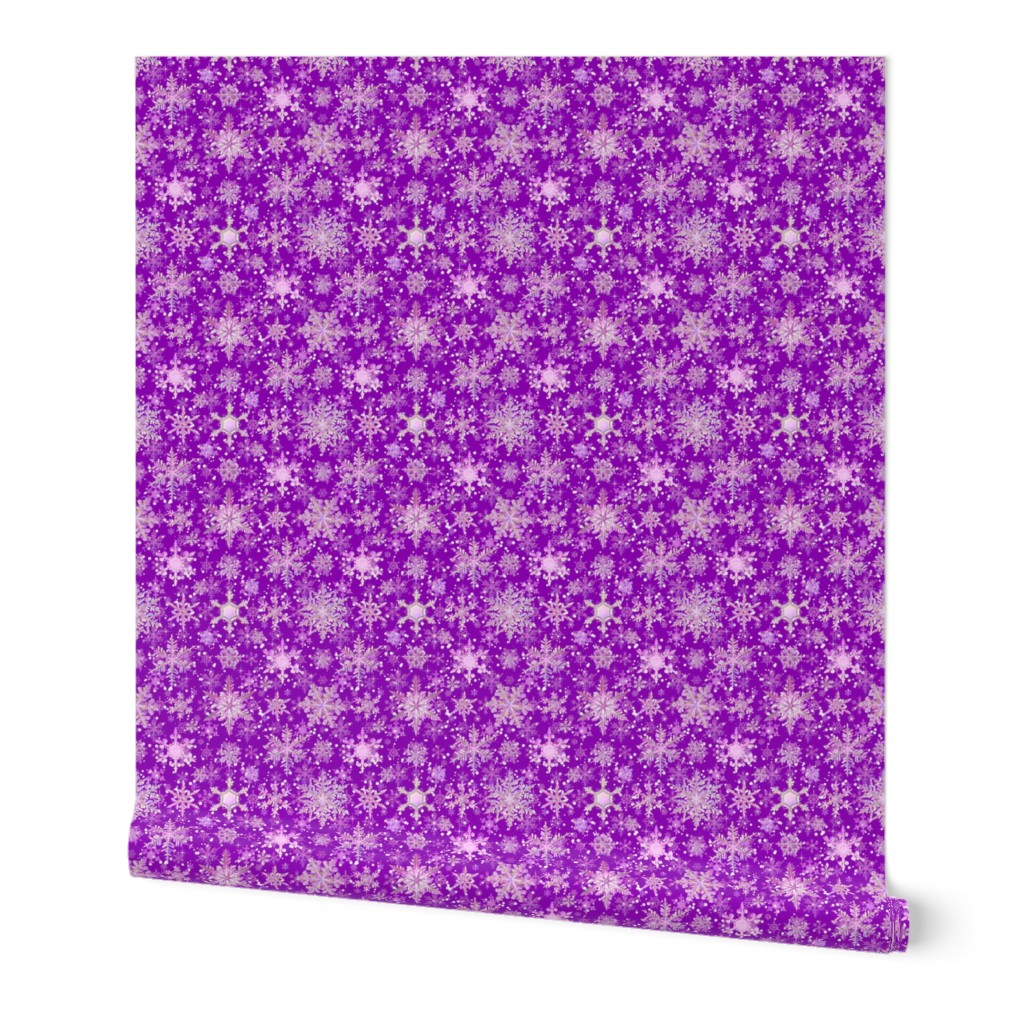 Fancy Snowflakes purple