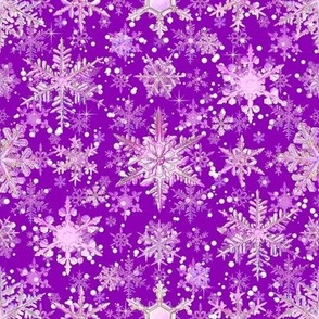 Fancy Snowflakes purple