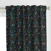 Christmas florals - large scale