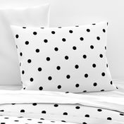 Classic Polka Dots - Black on White