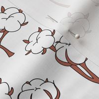 Soft cotton bolls autumn winter garden botanical love soft white 