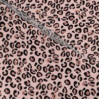 Leopard Rose Gold Foil Spots on Pink