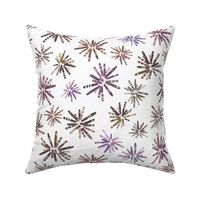 Urchin Flowers on White 300