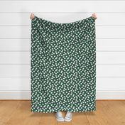 Soft cotton bolls autumn winter garden botanical love soft white forest green