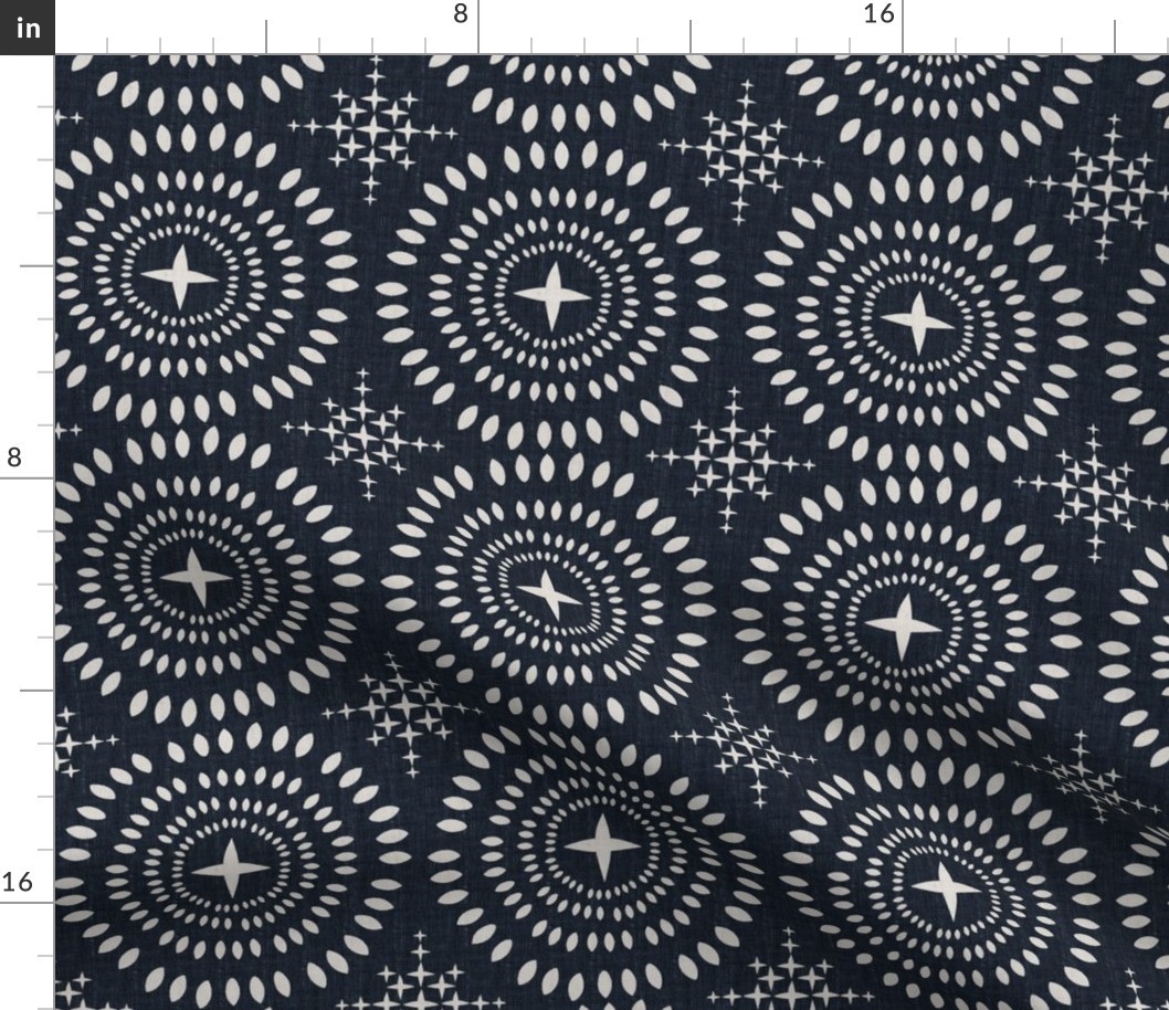 Southwest Mandala-Medium-Ecru_SoftBlack