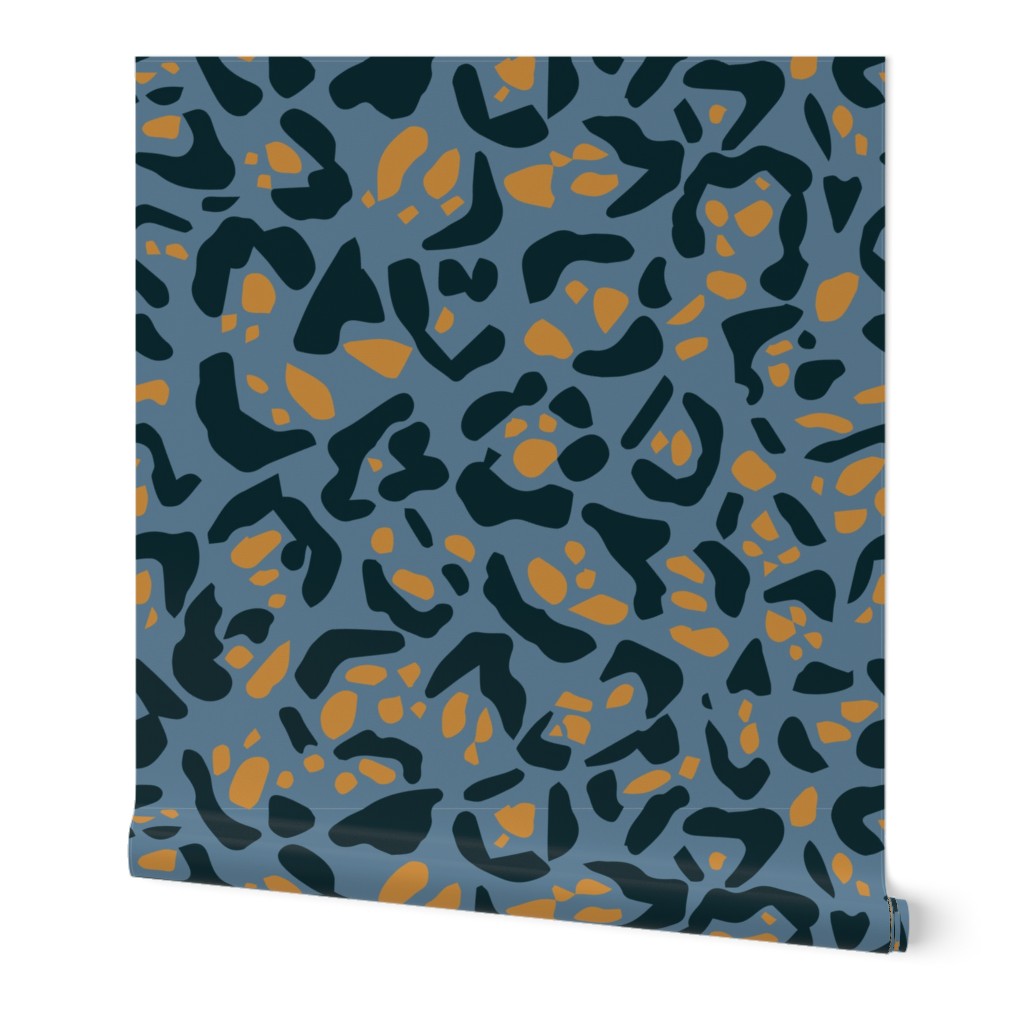 Jaguar print in blue 