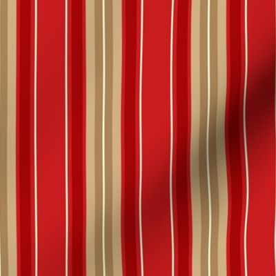 Stripe 1 - Red Tan Ivory ©Julee Wood