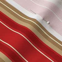 Stripe 1 - Red Tan Ivory ©Julee Wood