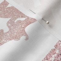 Glitter Mermaid Quilt- rose gold - rotated
