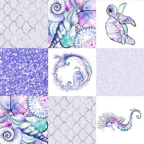 Under the sea / mermaid - purple - rotated