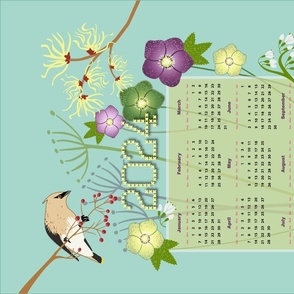 2024 Winter Flowers Calendar