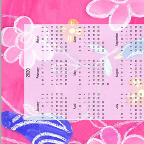 pears and flowers calendar