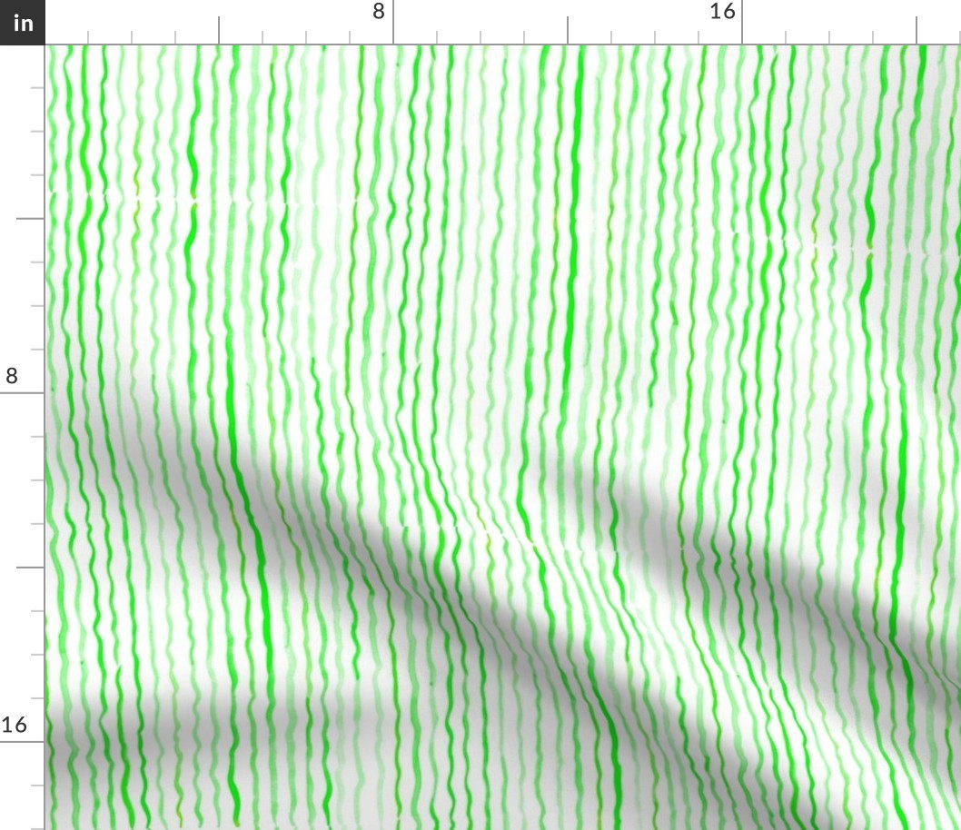 Yipes Water Color Stripes Greens