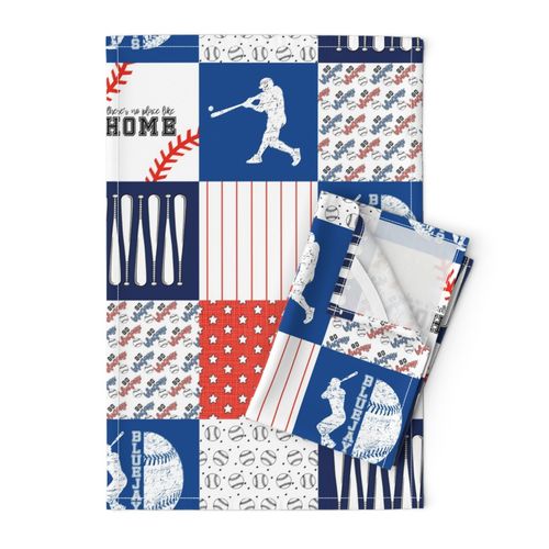 Baseball//Bluejays - Wholecloth Cheater Quilt