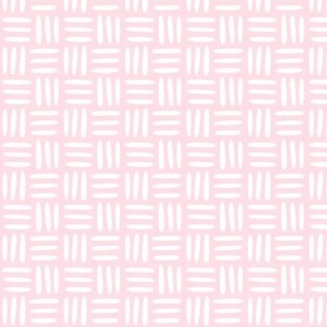 Textile Weave White on Pink