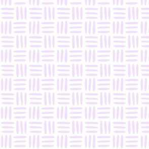 Textile Weave Lavender Purple on White