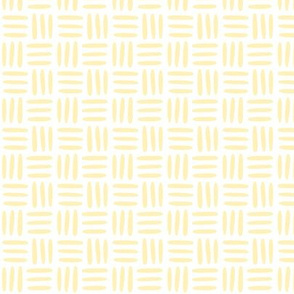 Textile Weave Yellow on White