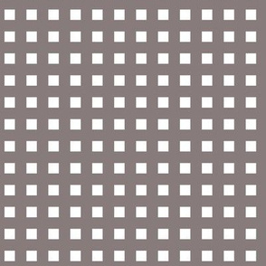 Square Grid Plaid (Small) // Warm Grey