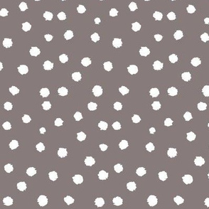 Painted Polka Dot // Warm Grey