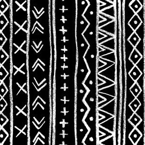 Chalk Tribal Stripe (black) Vertical