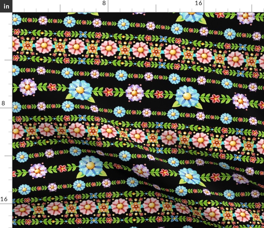 Millefiori Floral Stripe