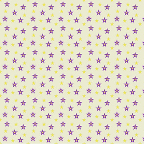 Purple and Yellow Stars (medium)