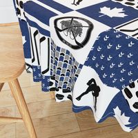 Hockey//Keep your stick on the ice//Toronto - Wholecloth Cheater Quilt