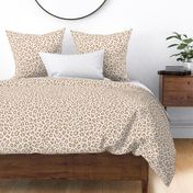 ★ LEOPARD PRINT in TAN & IVORY WHITE ★ Large Scale / Collection : Leopard spots – Punk Rock Animal Print