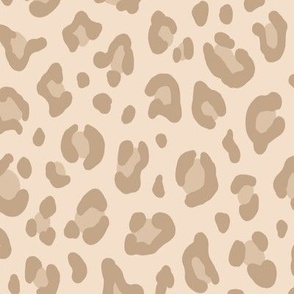 ★ LIGHT LEOPARD ★ Leopard Print in Beige - Large Scale / Collection : Leopard spots – Punk Rock Animal Print